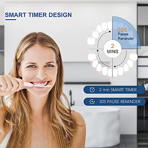 50% Off: 2 Pack Electric Toothbrushes with 8 Brush Heads - Image 4