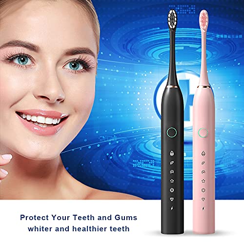 50% Off: 2 Pack Electric Toothbrushes with 8 Brush Heads - Image 8