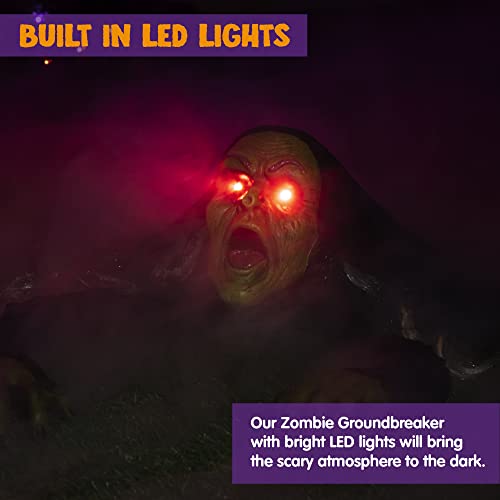 Halloween Zombie Groundbreaker - Outdoor Decor with Sound - Image 3