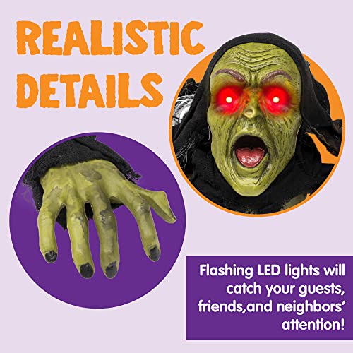 Halloween Zombie Groundbreaker - Outdoor Decor with Sound - Image 4