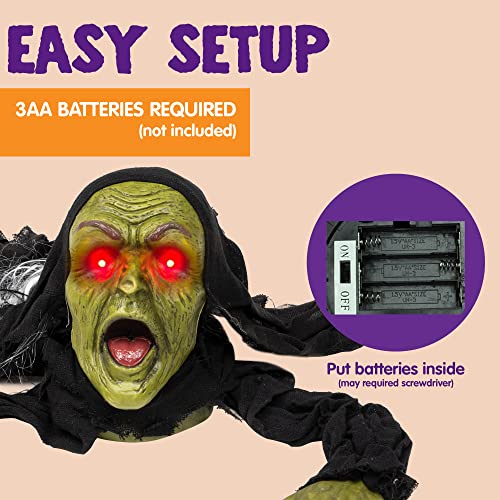 Halloween Zombie Groundbreaker - Outdoor Decor with Sound - Image 6