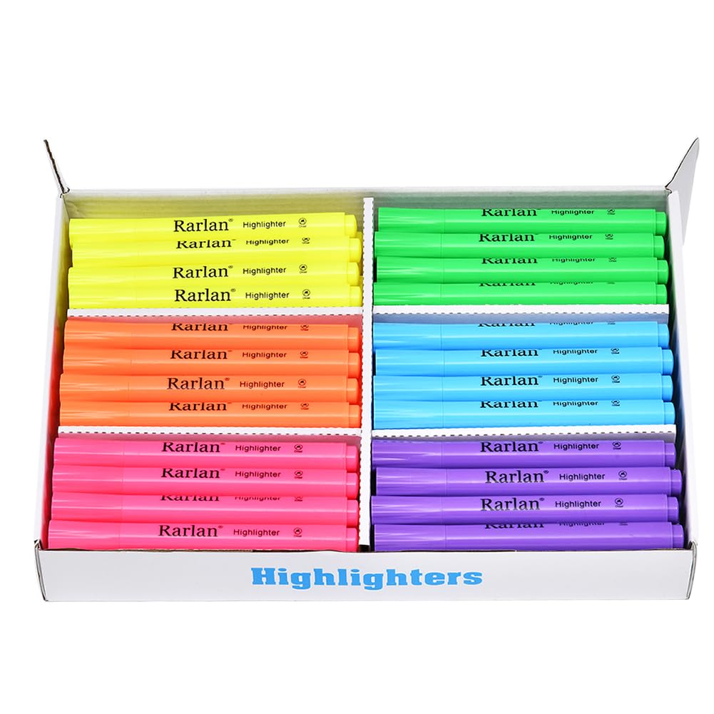 72-Pack Rarlan Highlighters at 50% Off - Use Code V5VMKQYJ