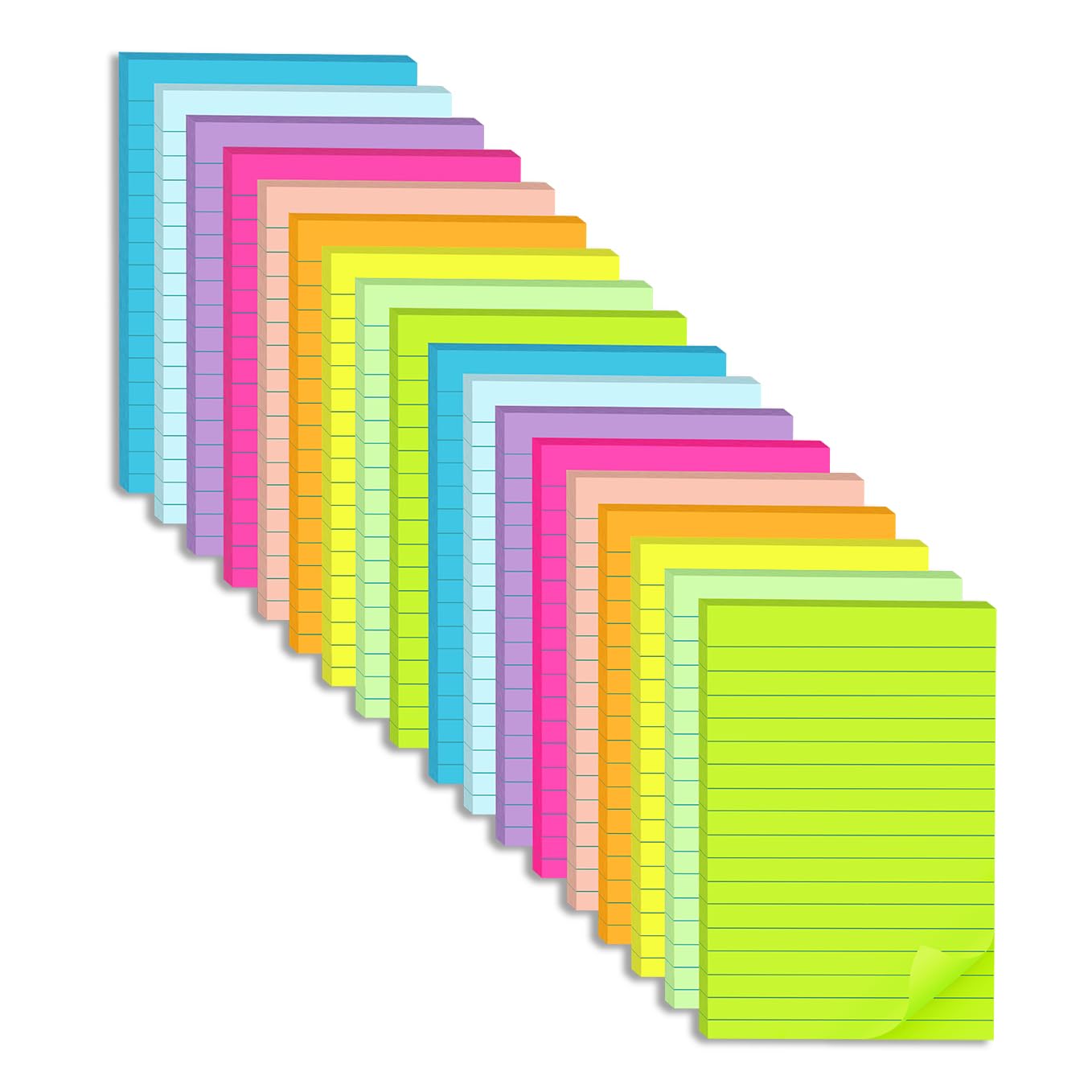 40% Off 18-Pack Lined Sticky Notes 4x6 - Only $8.99