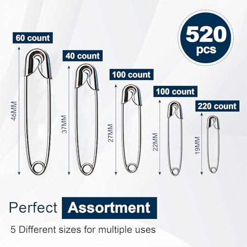 520 Pack Safety Pins with Code HBQXD28P – 20% Off - Image 3