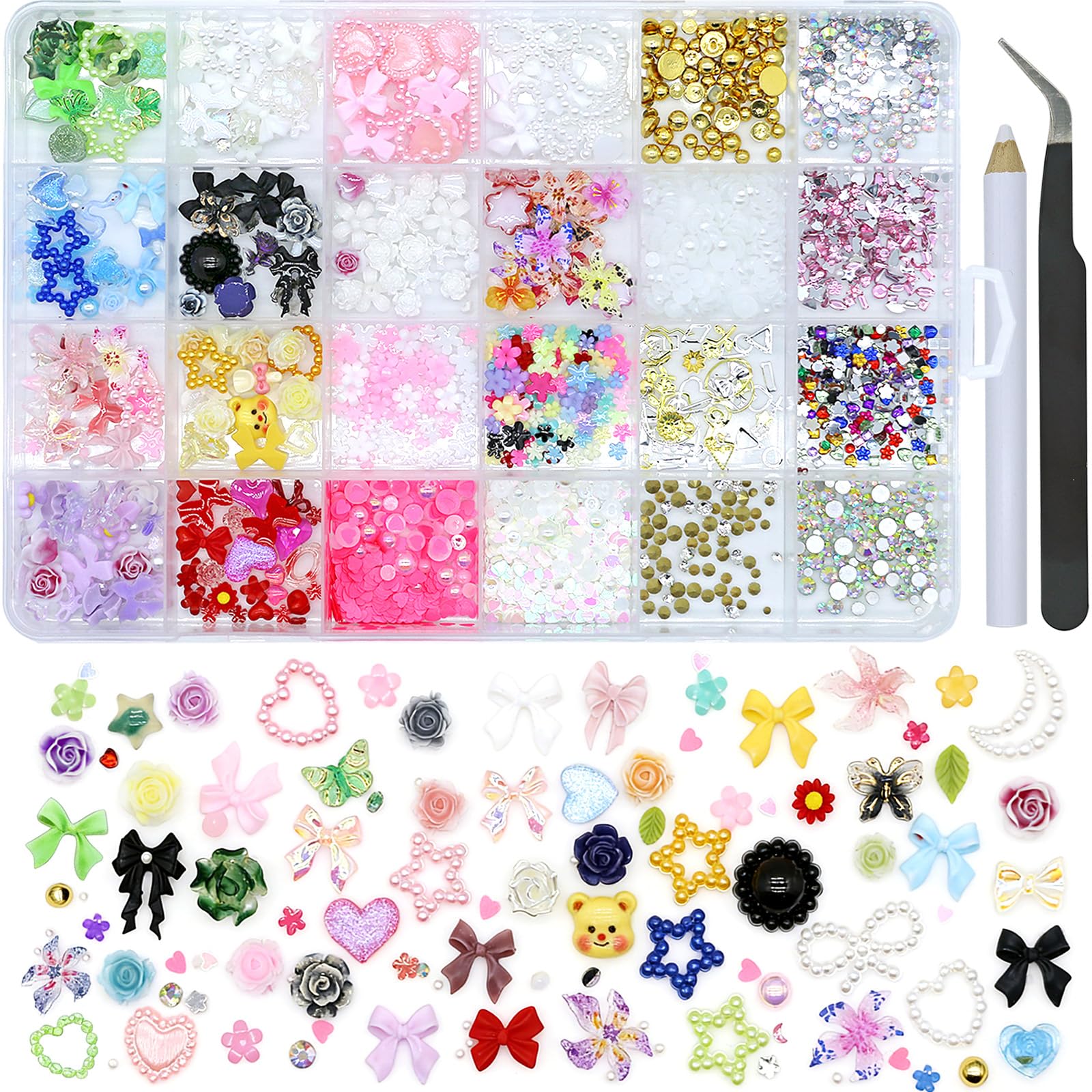 Save 50% with Code MSNA6NSW on Mixed Nail Art Charms - Image 1