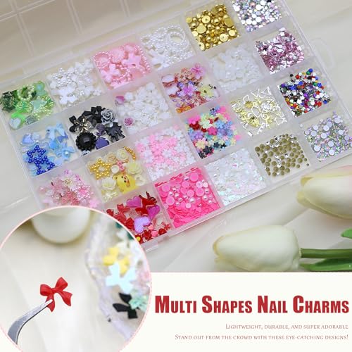 Save 50% with Code MSNA6NSW on Mixed Nail Art Charms - Image 4