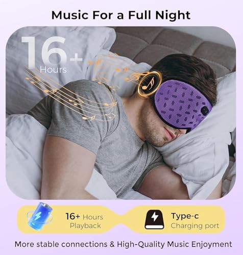 30% Off LC-dolida Sleep Headphones Bluetooth Mask - Image 7