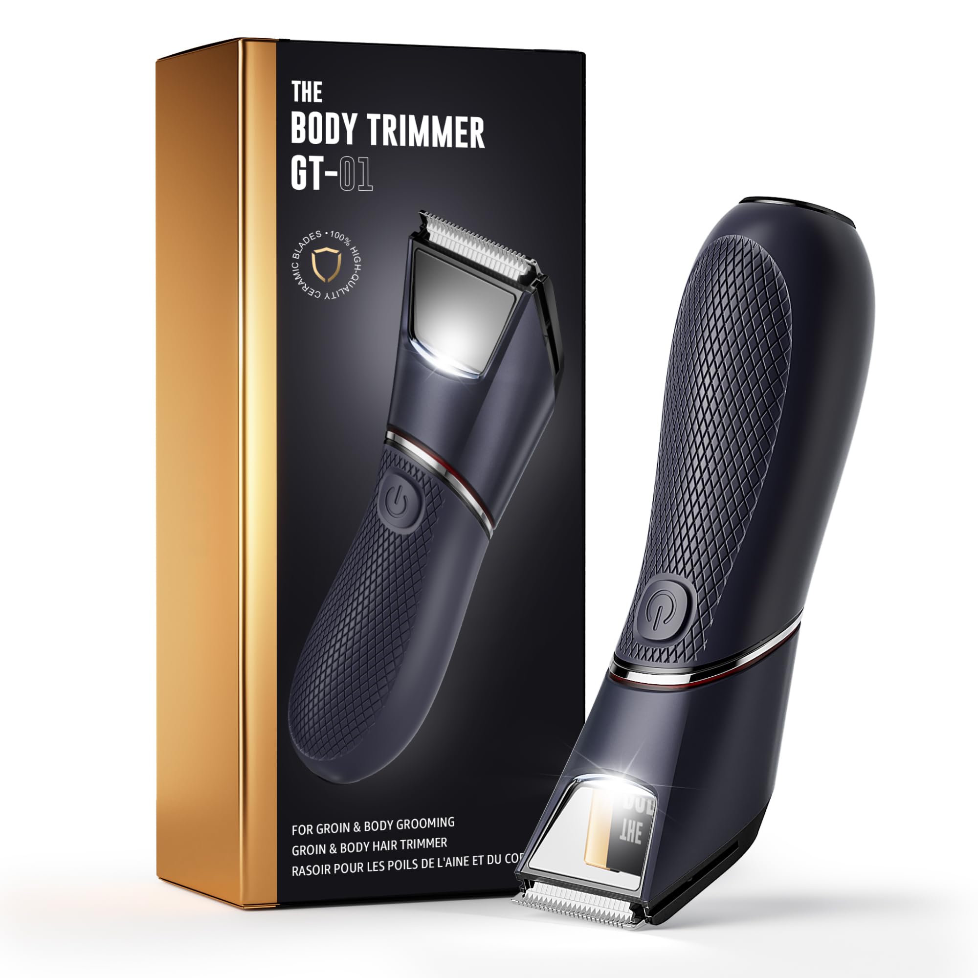 Save 87% on Men's Body Hair Trimmer with Mirror & LED - Image 1