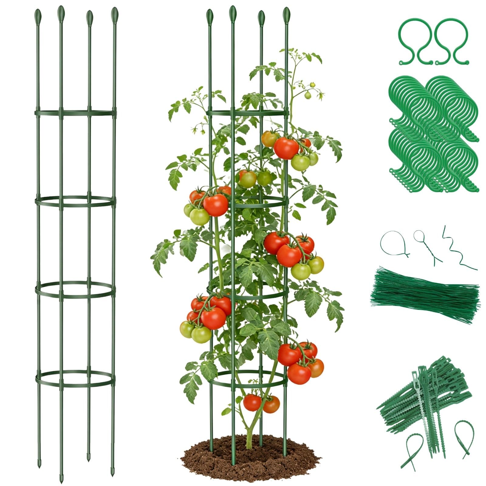 40% Off 2 Pack 63" Tomato Cages – Code QKSXESZS