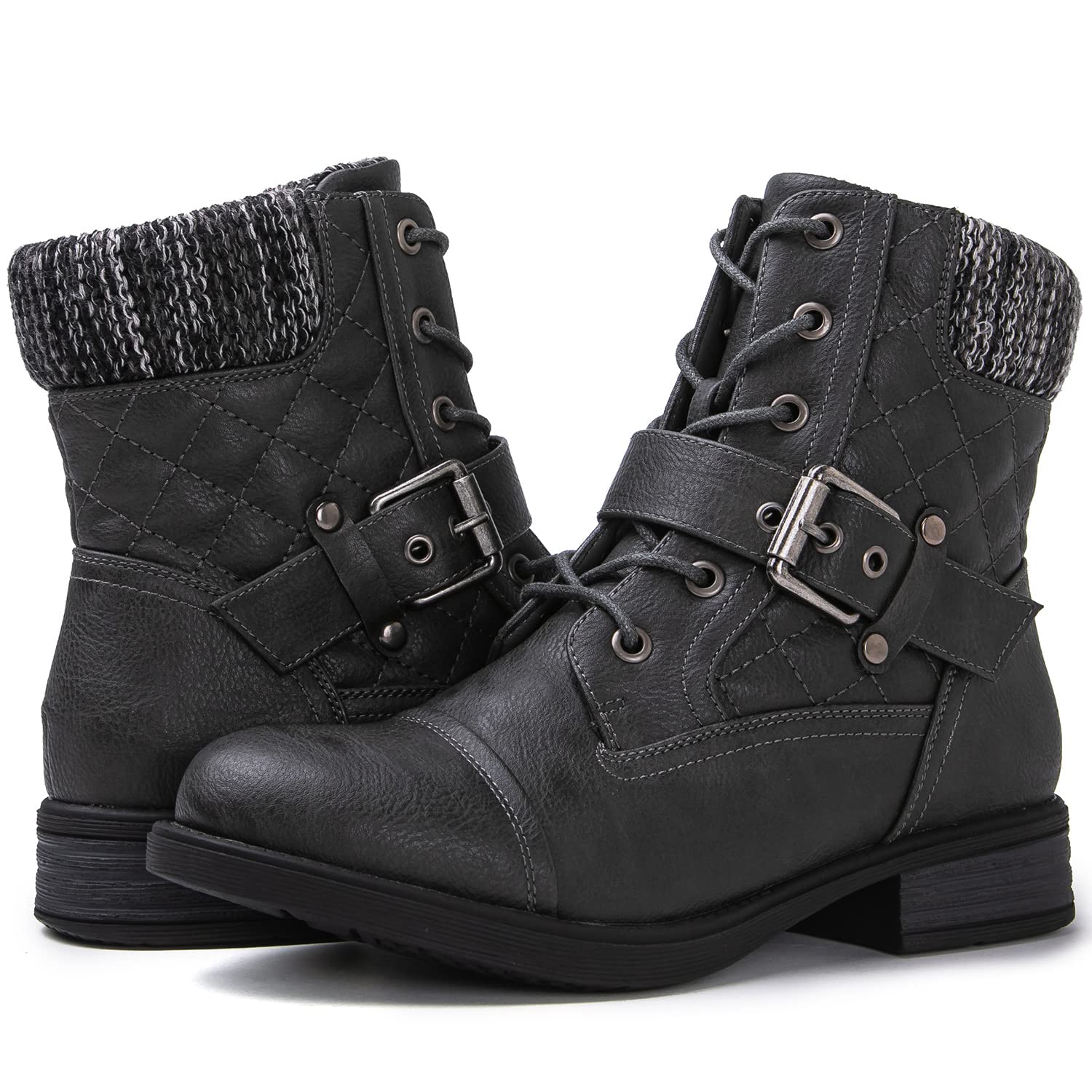 GLOBALWIN Women's Combat Boots - Code AQYRSH2E for Extra Savings - Image 1