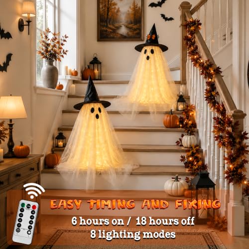 23% Off AYGXU Ghost Decor with String Lights & Remote - Image 3
