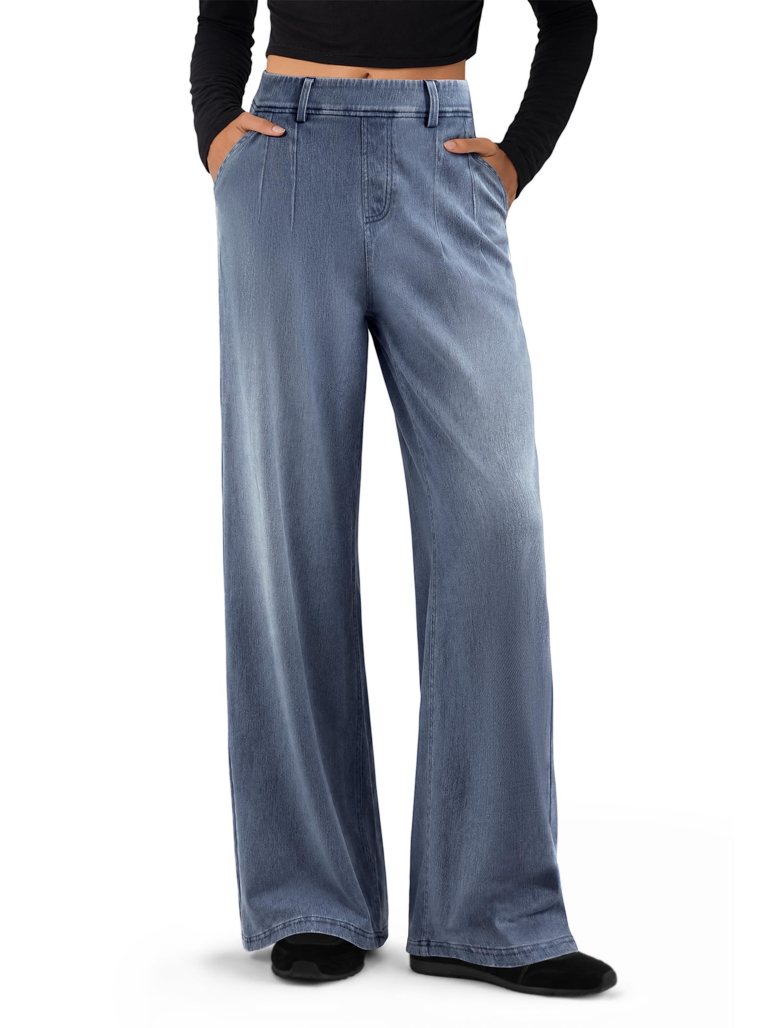 45% Off + Code: Wide Leg Sweatpant Jeans - Image 1