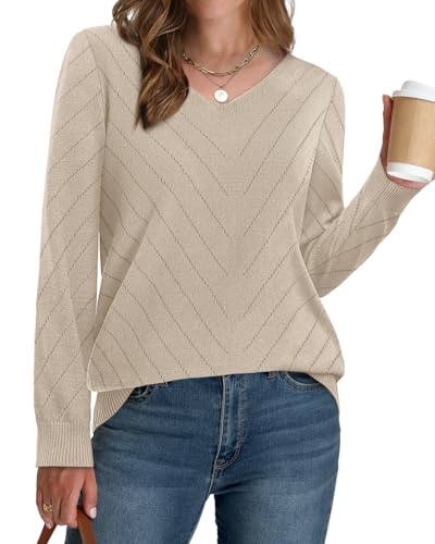 39% Off WIHOLL Women V Neck Knit Sweater - Use Code U4T5M5IP - Image 4