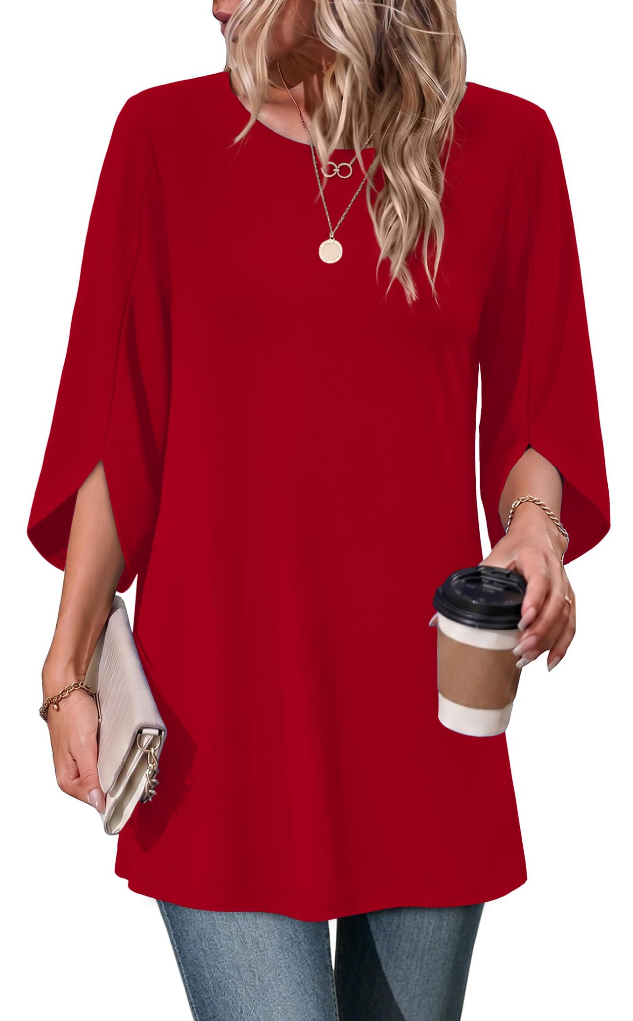 65% Off OFEEFAN Tunic Tops for Leggings - Image 1