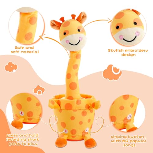 19% Off MIAODAM Dancing Talking Giraffe Plush Toy - Use Code JE8KW4Y8 - Image 5