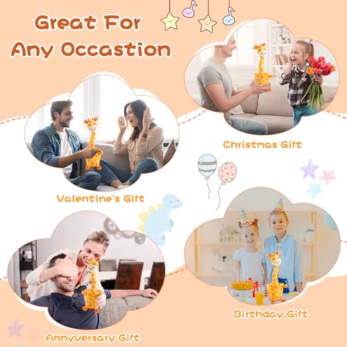 19% Off MIAODAM Dancing Talking Giraffe Plush Toy - Use Code JE8KW4Y8 - Image 7