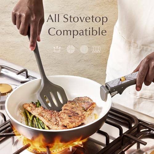 48% Off CAROTE 21-Piece Ceramic Cookware Set, Nonstick - Image 7