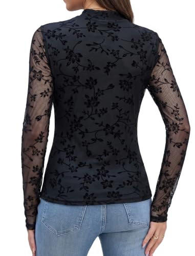 Save 70% on OFEEFAN Women's Mock Neck Blouse - Image 6