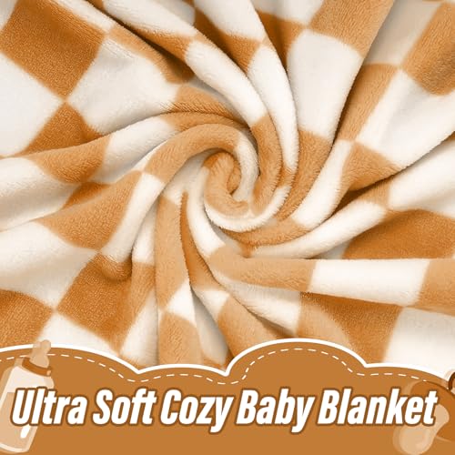 50% Off GreatBba Plush Checkered Baby Blanket - Image 3