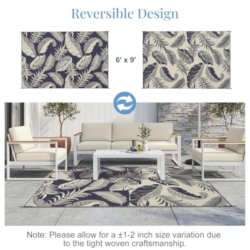 OPPODREAM 6x9 Reversible Outdoor Rug at 40% Off - Image 3