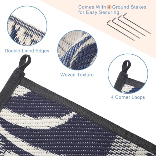 OPPODREAM 6x9 Reversible Outdoor Rug at 40% Off - Image 6