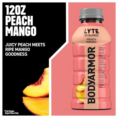 BODYARMOR LYTE Peach Mango 8 Pack - Low Calorie Hydration Drink - Image 4