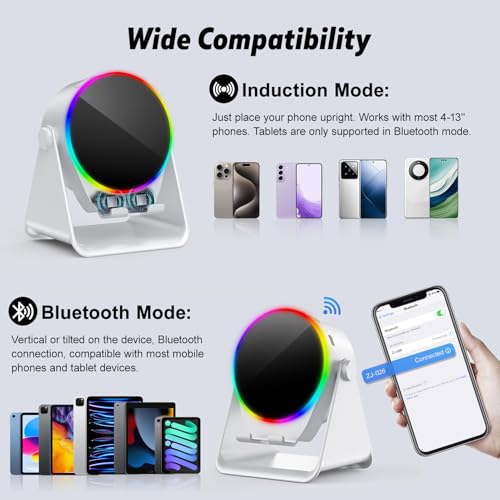 5% Off GIM 4-in-1 Bluetooth Speaker Phone Stand with RGB Light - Image 3