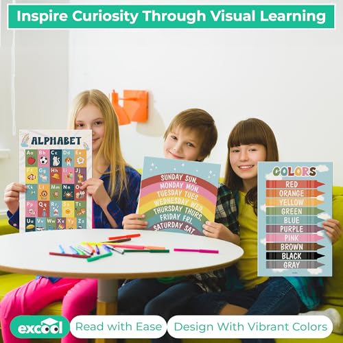 50% Off EXCOOL CLUB 32 Boho Educational Posters - Image 6