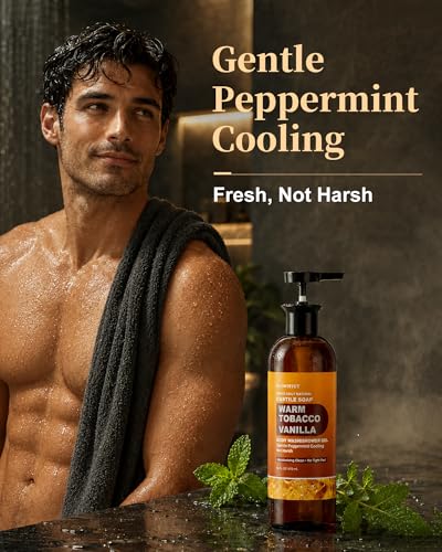 50% Off: FLOWHYET Men's Natural Vanilla Tobacco Castile Body Wash 2-Pack - Image 6