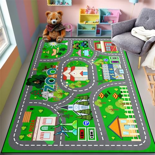 50% Off Car Rug Play Mat - Kids Road Activity Rug - Image 3