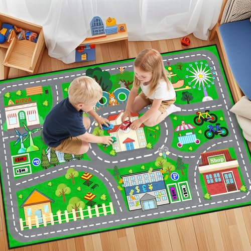 50% Off Car Rug Play Mat - Kids Road Activity Rug - Image 4