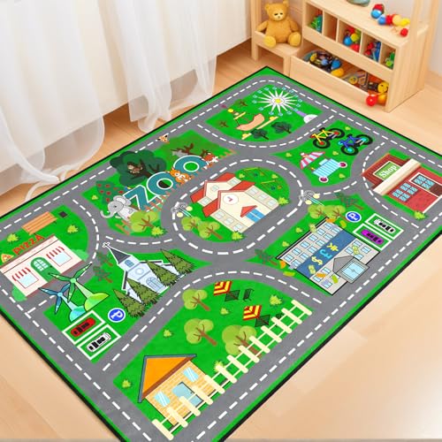 50% Off Car Rug Play Mat - Kids Road Activity Rug - Image 5