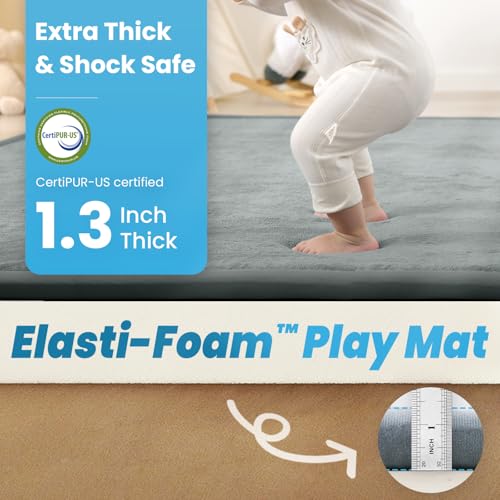 50% Off PaPaMat 1.3" Thick Baby Play Mat for Floor Playpen - Image 3