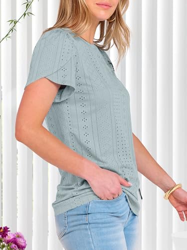 20% Off ANRABESS Women's Eyelet Summer Tops - Only $9.99 - Image 5