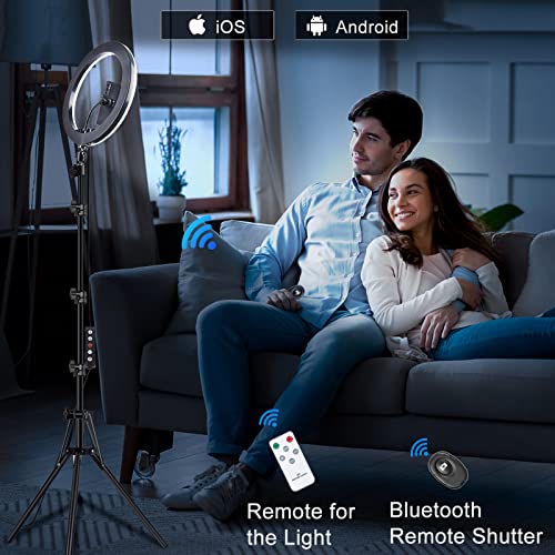 5% Off Vlogging 13" Selfie Ring Light with Tripod and Phone Holders - Image 5