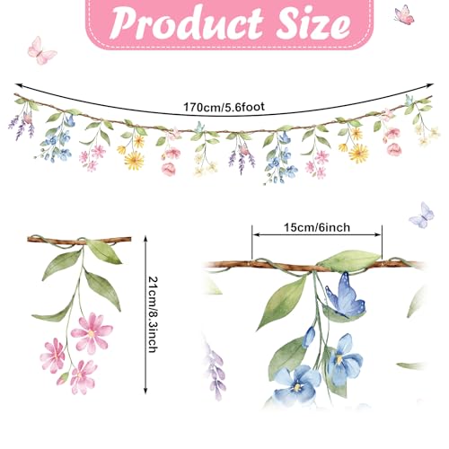 30% Off 2-Pack Wildflower Garland Party Decor - Image 3