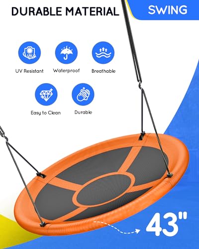 58% Off Everyfun 43" Saucer Tree Swing for Kids & Adults - Image 3