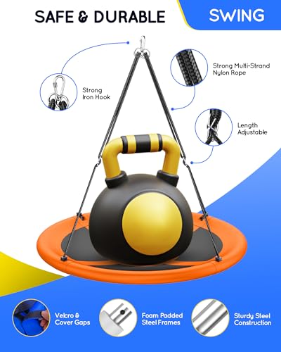 58% Off Everyfun 43" Saucer Tree Swing for Kids & Adults - Image 4