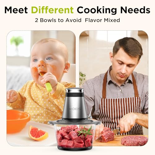 Save 10% on KOIOS 500W Food Processor with Dual Bowls - Image 5