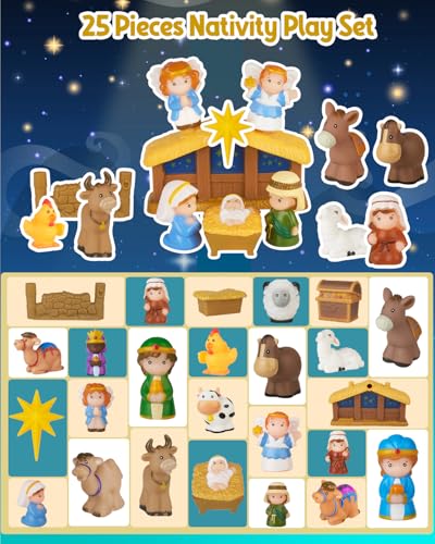 50% Off COOLTUNE 25-Piece Nativity Set for Kids - Image 3