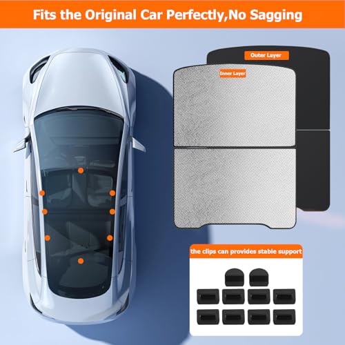 5% Off Tesla Model Y Sunshade Roof - UV Protective - Image 7