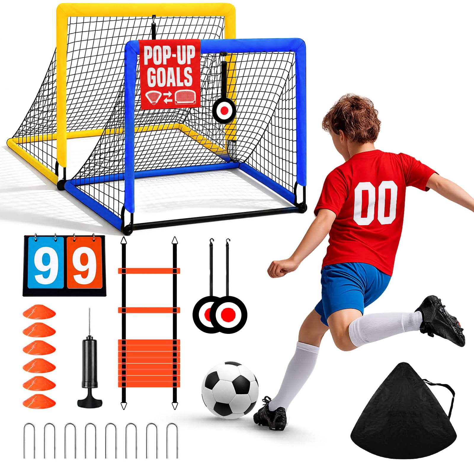 17% Off Kids Soccer Goals Set with Training Gear