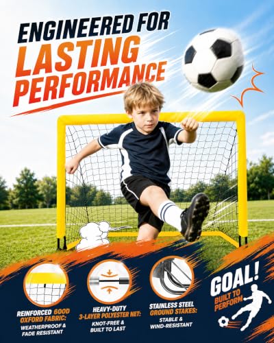 17% Off Kids Soccer Goals Set with Training Gear - Image 3