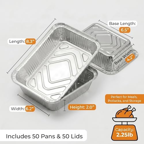 50-Pack Aluminum Pans with Lids at 34% Off - Image 3