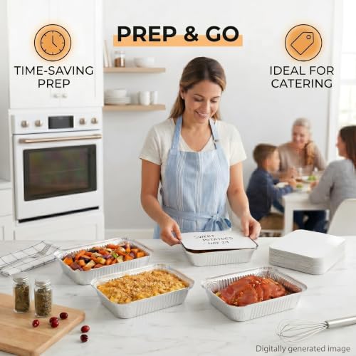 50-Pack Aluminum Pans with Lids at 34% Off - Image 6