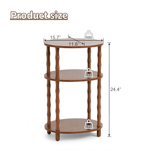 50% OFF Orvado 3-Tier Oval Side Table – Code UINZ35F5 - Image 3