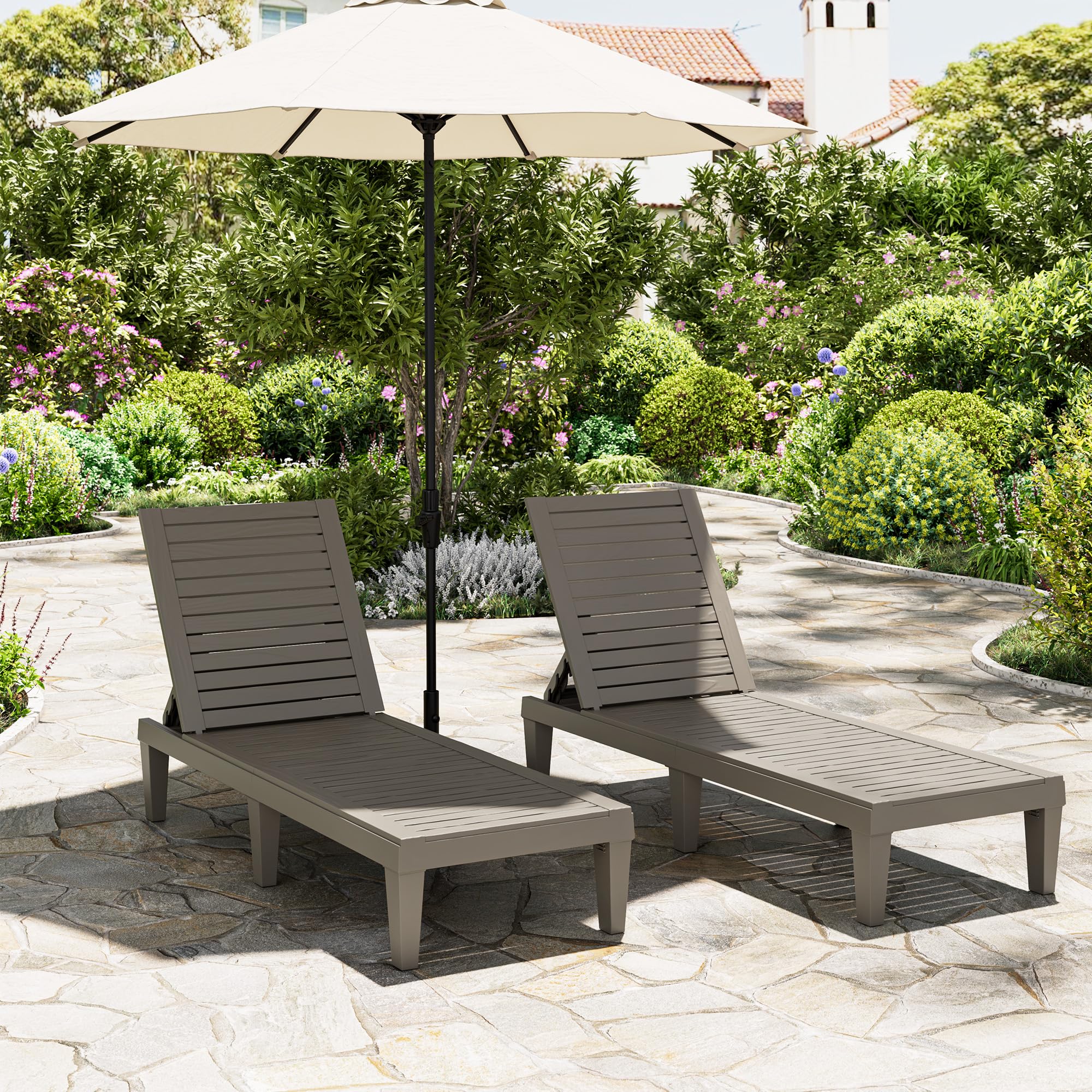 50% OFF Patio Chaise Lounge Set of 2 - Use Code LEBKW9T7 - Image 1