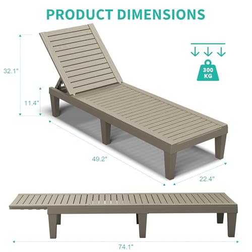 50% OFF Patio Chaise Lounge Set of 2 - Use Code LEBKW9T7 - Image 3