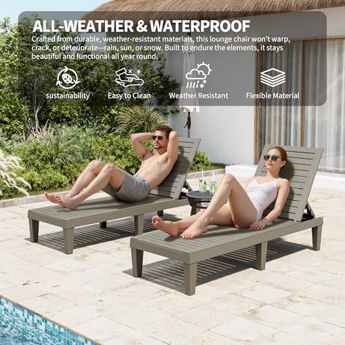 50% OFF Patio Chaise Lounge Set of 2 - Use Code LEBKW9T7 - Image 4