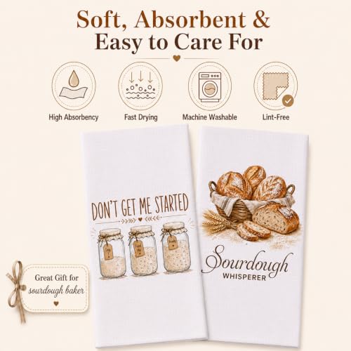 40% Off LXOMILL Sourdough Kitchen Towels Set for Bakers - Image 3
